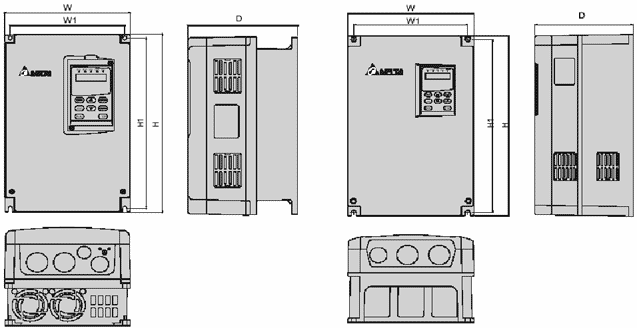 Преобразователи частоты Delta Electronics VFD-F