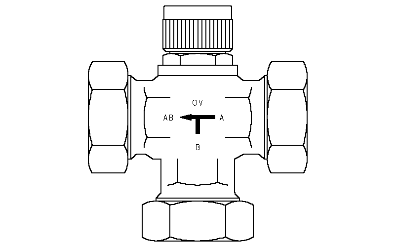 Tri-M Dreiwege-Mischventil PN16