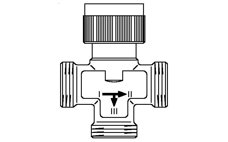 Tri-D Dreiwege-Verteilventil PN16,