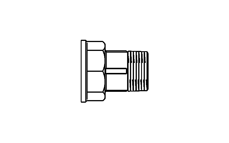 Verschraubung aus Temperguss, 1